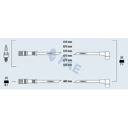 Foto Juego de cables de encendido FAE 86020