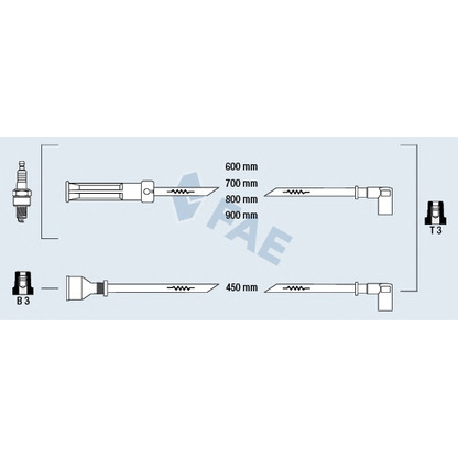 Foto Juego de cables de encendido FAE 86030