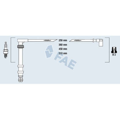 Foto Kit cavi accensione FAE 86050