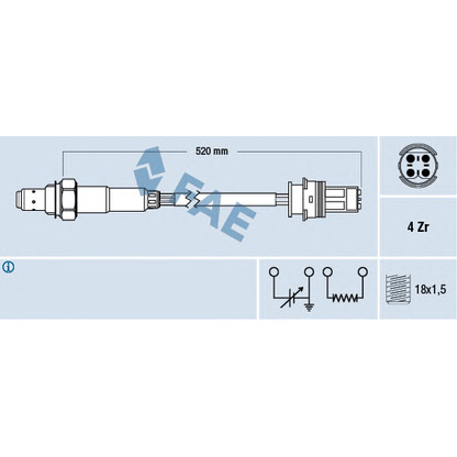 Photo Lambda Sensor FAE 77335