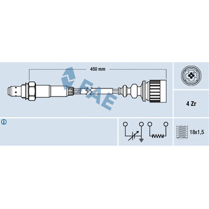 Photo Lambda Sensor FAE 77367