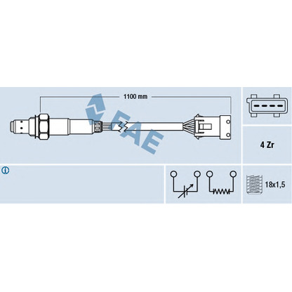 Foto Sonda Lambda FAE 77371