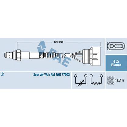 Photo Sonde lambda FAE 77302