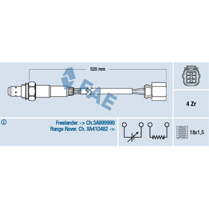 Foto Sonda Lambda FAE 77318