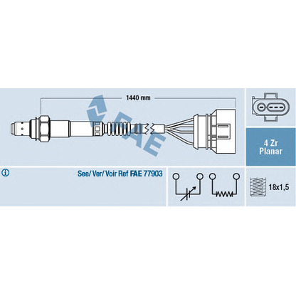 Photo Lambda Sensor FAE 77401