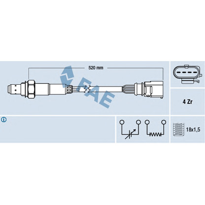 Photo Lambda Sensor FAE 77438