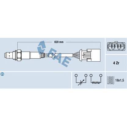 Foto Sonda lambda FAE 77396