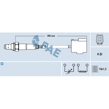 Photo Lambda Sensor FAE 77261