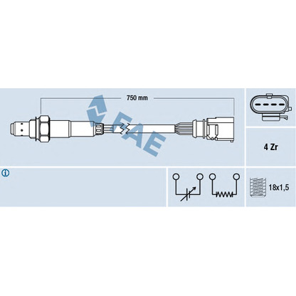 Photo Sonde lambda FAE 77399