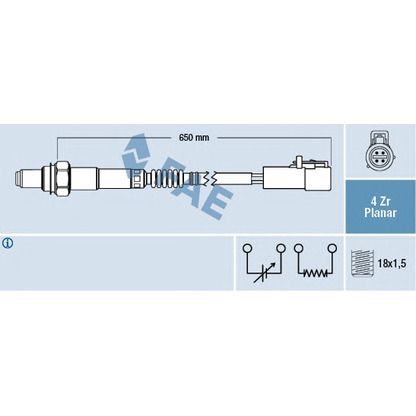 Foto Sonda lambda FAE 77446