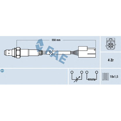 Foto Sonda lambda FAE 77468