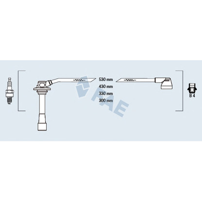 Foto Juego de cables de encendido FAE 83262