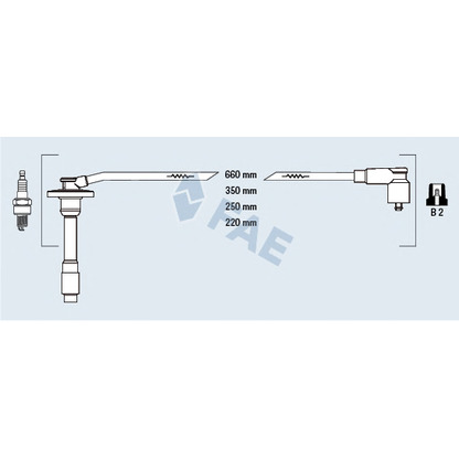 Photo Ignition Cable Kit FAE 83586