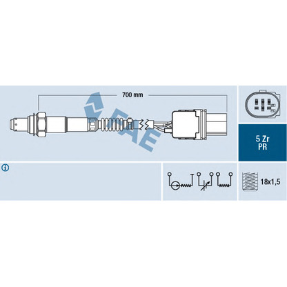 Zdjęcie Sonda lambda FAE 75052