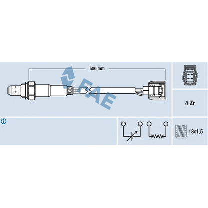 Foto Sonda lambda FAE 77501