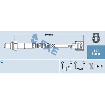 Foto Sonda Lambda FAE 77505