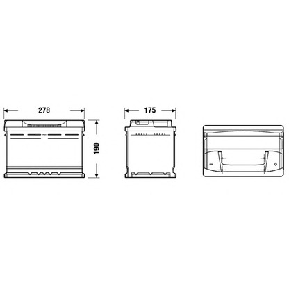 Photo Starter Battery; Starter Battery FULMEN FB740