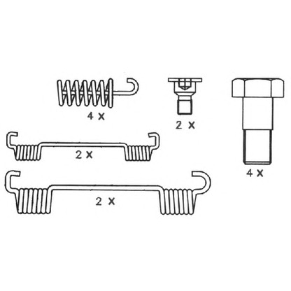 Foto Kit ganasce, Freno stazionamento NECTO N1525