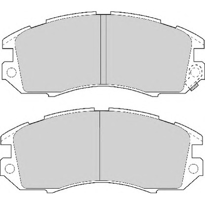 Photo Brake Pad Set, disc brake NECTO FD6664A