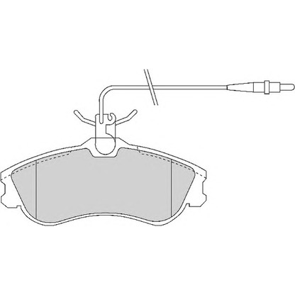 Photo Brake Pad Set, disc brake NECTO FD6696A