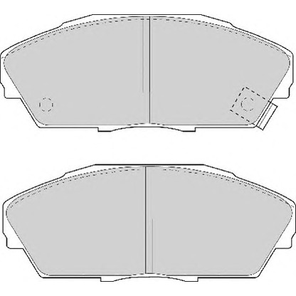 Photo Kit de plaquettes de frein, frein à disque NECTO FD6535A