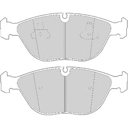 Photo Brake Pad Set, disc brake NECTO FD6826A