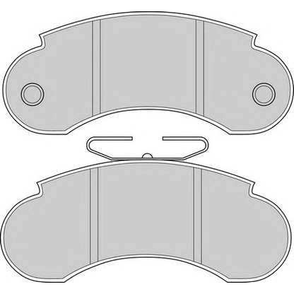 Фото Комплект тормозных колодок, дисковый тормоз NECTO FD685V