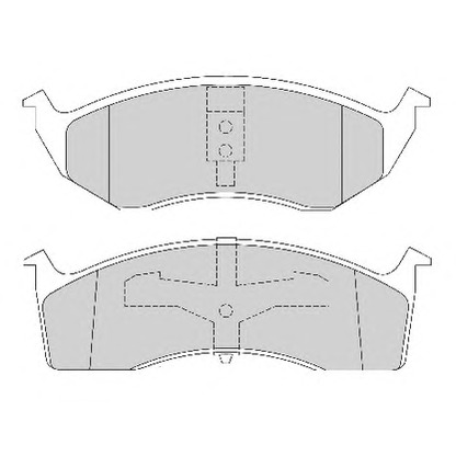 Photo Brake Pad Set, disc brake NECTO FD6713A