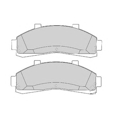 Photo Brake Pad Set, disc brake NECTO FD6724A