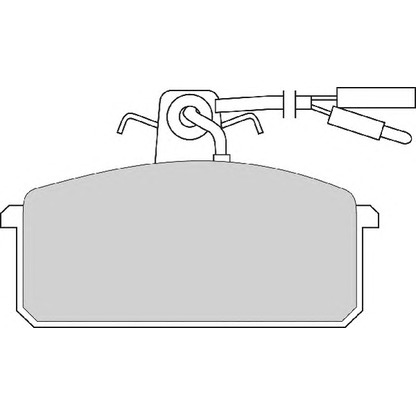 Photo Brake Pad Set, disc brake NECTO FD609A