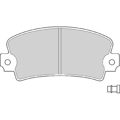 Photo Brake Pad Set, disc brake NECTO FD602A