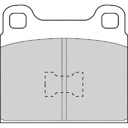 Photo Brake Pad Set, disc brake NECTO FD451A