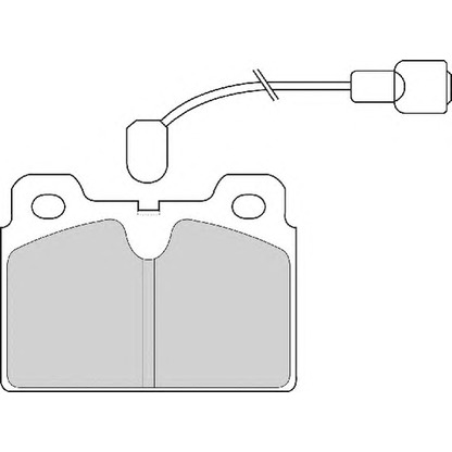 Photo Kit de plaquettes de frein, frein à disque NECTO FD4626A