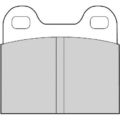 Фото Комплект тормозных колодок, дисковый тормоз NECTO FD52A
