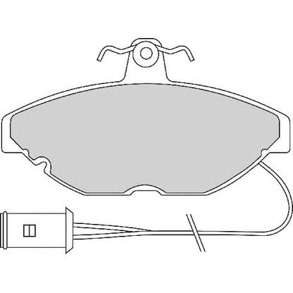 Photo Brake Pad Set, disc brake NECTO FD2024A