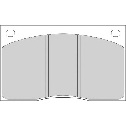 Photo Kit de plaquettes de frein, frein à disque NECTO FD210A