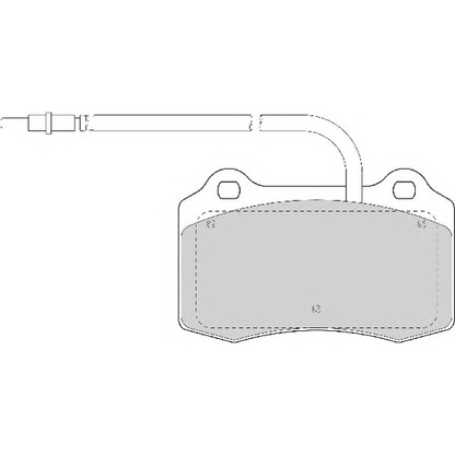 Photo Brake Pad Set, disc brake NECTO FD6872A