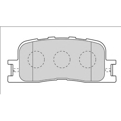 Photo Kit de plaquettes de frein, frein à disque NECTO FD7558A