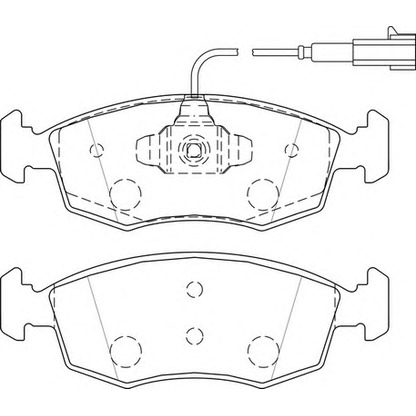 Photo Brake Pad Set, disc brake NECTO FD7512A