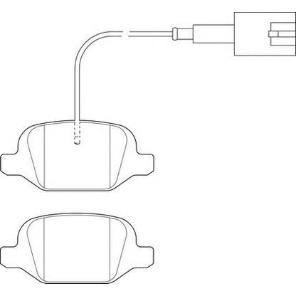 Photo Brake Pad Set, disc brake NECTO FD7492A