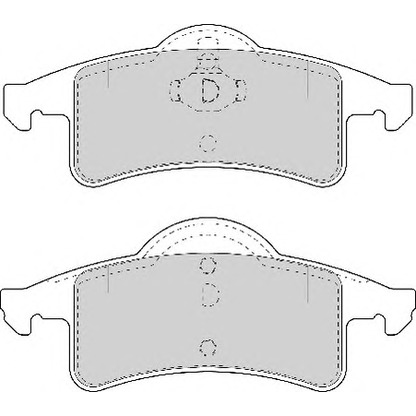 Photo Brake Pad Set, disc brake NECTO FD6954A