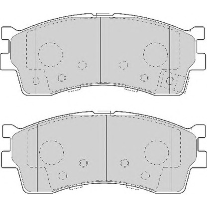 Photo Kit de plaquettes de frein, frein à disque NECTO FD7108A