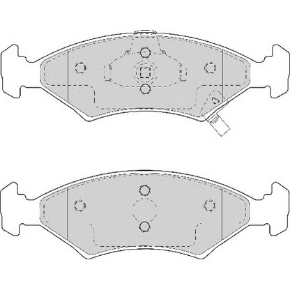 Фото Комплект тормозных колодок, дисковый тормоз NECTO FD7053A