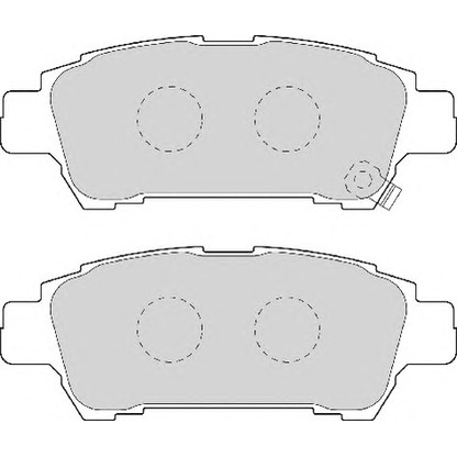 Фото Комплект тормозных колодок, дисковый тормоз NECTO FD7021A