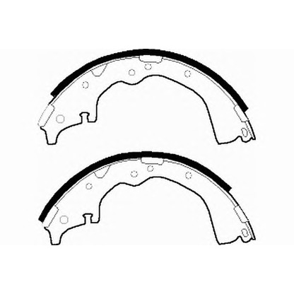 Photo Brake Shoe Set NECTO N1466