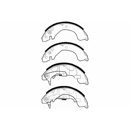 Photo Brake Shoe Set NECTO N1443