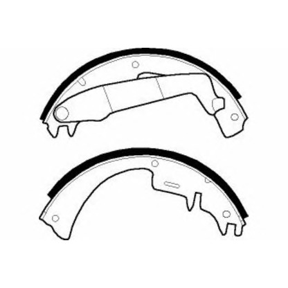 Photo Brake Shoe Set NECTO N1557