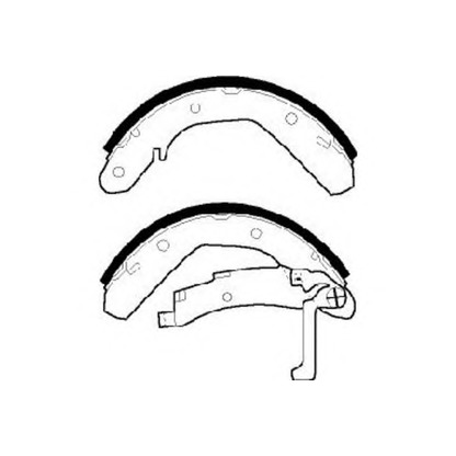 Photo Brake Shoe Set NECTO N1561