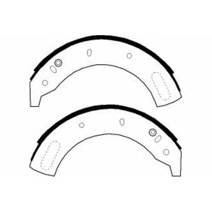 Photo Brake Shoe Set NECTO N1577