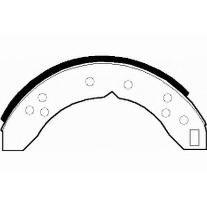 Photo Brake Shoe Set NECTO N1593